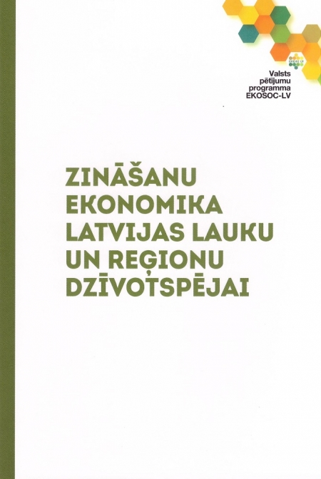 Izdota monogrāfija “Zināšanu ekonomika Latvijas lauku un reģionu dzīvotspējai”