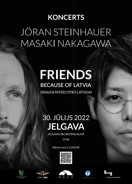 Jelgavas pilī notiks latviski dziedošā japāņa Masaki Nakagawas koncerts kopā ar vācieti Joranu Šteinhaueru
