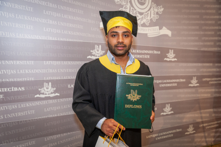 Ārvalstu ekonomikas absolvents Pabhjot Singh: "Tipisks LLU students ir ambiciozs un cenšas no studijām iegūt pēc iespējas vairāk"